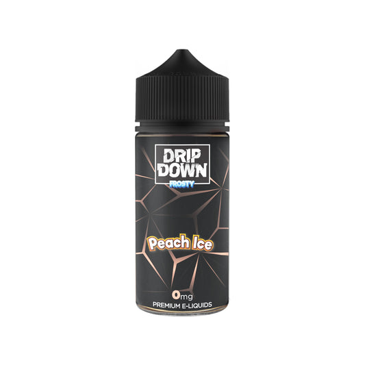 DRIP DOWN FROSTY FREEBASE – PEACH ICE – 100ML (0MG-3MG-6MG)