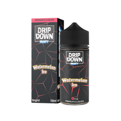 DRIP DOWN FROSTY FREEBASE – WATERMELON ICE – 100ML (0MG-3MG-6MG)