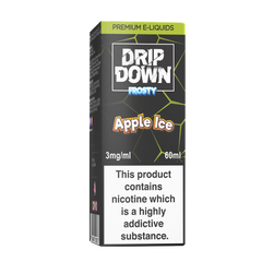 DRIP DOWN FROSTY FREEBASE – APPLE ICE – 60ML (3MG-12MG)