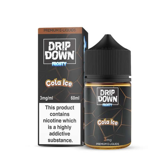 DRIP DOWN FROSTY FREEBASE – COLA ICE – 60ML (3MG-12MG)