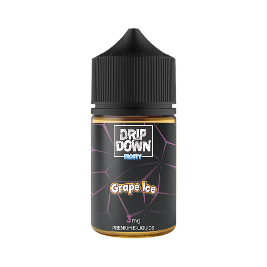 DRIP DOWN FROSTY FREEBASE – GRAPE ICE – 60ML (3MG-12MG)