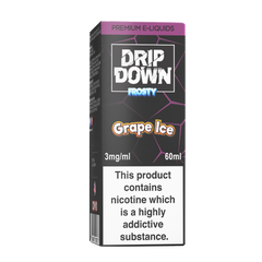 DRIP DOWN FROSTY FREEBASE – GRAPE ICE – 60ML (3MG-12MG)