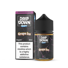 DRIP DOWN FROSTY FREEBASE – GRAPE ICE – 60ML (3MG-12MG)