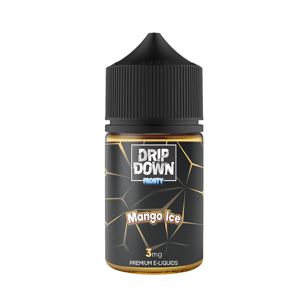 DRIP DOWN FROSTY FREEBASE – MANGO ICE – 60ML (3MG-12MG)