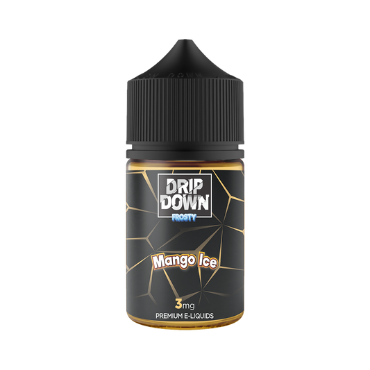 DRIP DOWN FROSTY FREEBASE – MANGO ICE – 60ML (3MG-12MG)