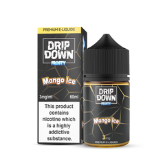 DRIP DOWN FROSTY FREEBASE – MANGO ICE – 60ML (3MG-12MG)