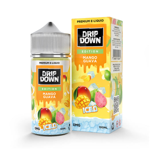 DRIP DOWN EDITION SERIES FREEBASE - MANGO GUAVA ICE - 100ML (0MG-3MG-6MG)