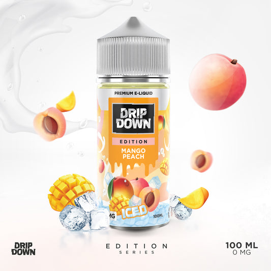 DRIP DOWN EDITION SERIES FREEBASE - MANGO PEACH ICE - 100ML (0MG-3MG-6MG)