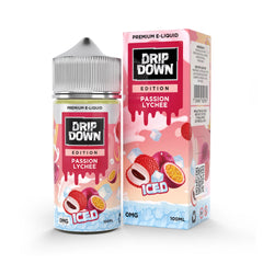 DRIP DOWN EDITION SERIES FREEBASE - PASSION LYCHEE ICE - 100ML (0MG-3MG-6MG)