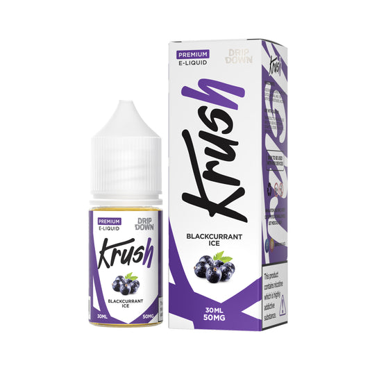 DRIP DOWN KRUSH SERIES NIC SALT - BLACK CURRANT ICE - 30ML (30MG-50MG)