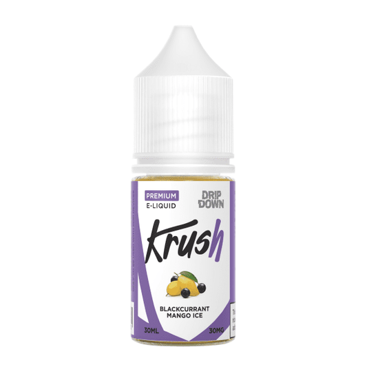 DRIP DOWN KRUSH SERIES NIC SALT - BLACK CURRANT MANGO ICE - 30ML (30MG-50MG)