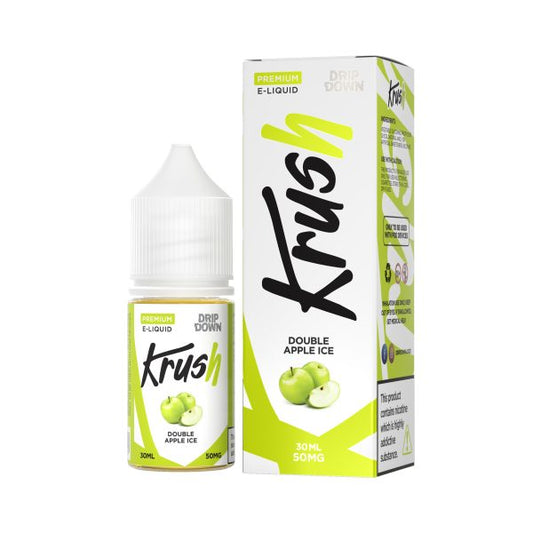 DRIP DOWN KRUSH SERIES NIC SALT - DOUBLE APPLE ICE - 30ML (30MG-50MG)