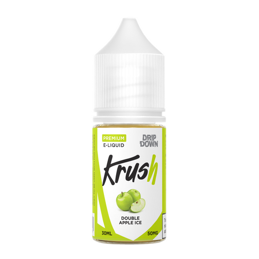 DRIP DOWN KRUSH SERIES NIC SALT - DOUBLE APPLE ICE - 30ML (30MG-50MG)