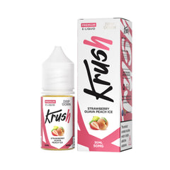 DRIP DOWN KRUSH SERIES NIC SALT - STRAWBERRY GUAVA PEACH ICE - 30ML (30MG-50MG)