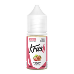 DRIP DOWN KRUSH SERIES NIC SALT - STRAWBERRY GUAVA PEACH ICE - 30ML (30MG-50MG)