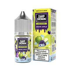 DRIP DOWN EDITION ICE SERIES NIC SALT – GRAPE APPLE ICE – 30ML (25MG-50MG)