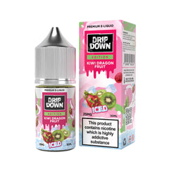 DRIP DOWN EDITION ICE SERIES NIC SALT – KIWI DRAGON FRUIT ICE – 30ML (25MG-50MG)