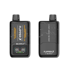 FLIPPER X BY RUFPUF DISPOSABLE VAPE - MANGO PEACH WATERMELON ICE + STRAWBERRY RASPBERRY CHERRY ICE - 20000 PUFFS (50MG)
