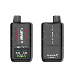 FLIPPER X BY RUFPUF DISPOSABLE VAPE - STRAWBERRY WATERMELON KIWI ICE + GRAPE CHERRY ICE - 20000 PUFFS (50MG)
