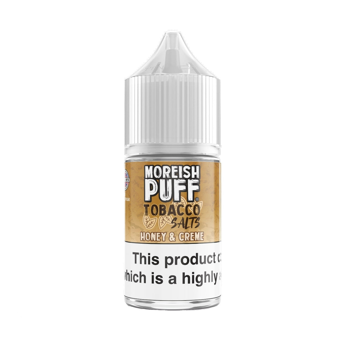 MOREISH PUFF NIC SALT – HONEY & CREAM TOBACCO – 30ML (25MG-50MG)