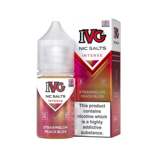 IVG INTENSE NIC SALT - STRAWMELON PEACH BLISS - 30ML (35MG-55MG)