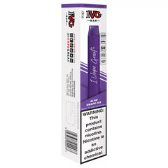 IVG MAX BAR DISPOSABLE POD – ALOE GRAPE ICE – 3000 PUFFS (30MG-50MG)