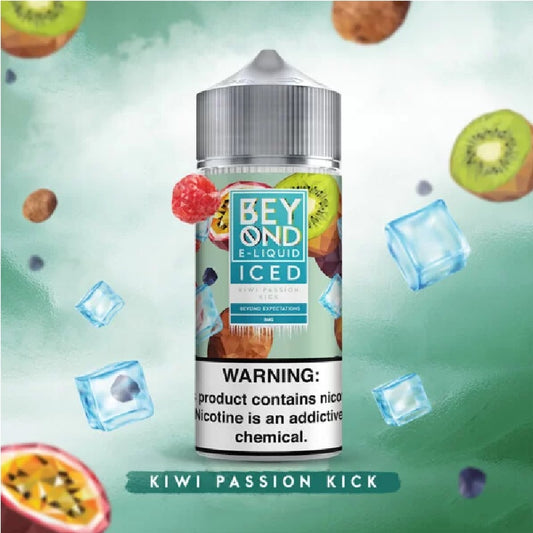 BEYOND E-LIQUID – ICED KIWI PASSION KICK – 100ML (3MG)