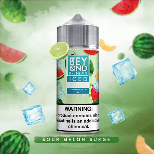 BEYOND E-LIQUID – ICED SOUR MELON SURGE – 100ML (3MG)