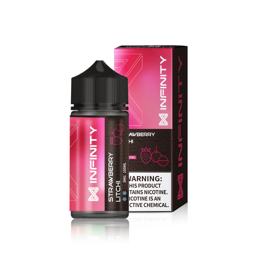 INFINITY FREEBASE - STRAWBERRY LYCHEE ICE - 100ML (3MG)