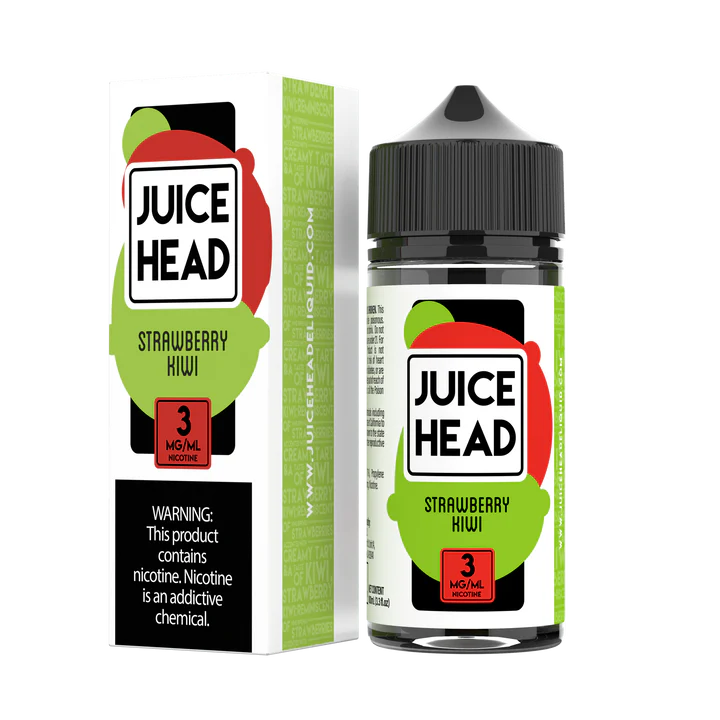 JUICE HEAD FREEBASE - STRAWBERRY KIWI - 100ML (0MG-3MG-6MG)