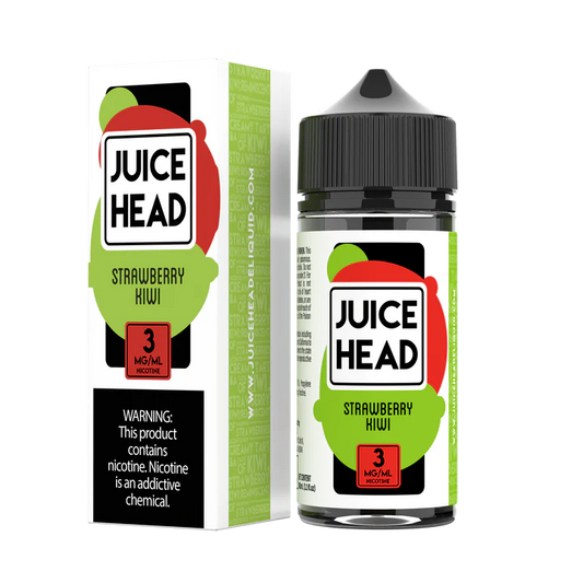 JUICE HEAD FREEBASE - STRAWBERRY KIWI - 100ML (0MG-3MG-6MG)