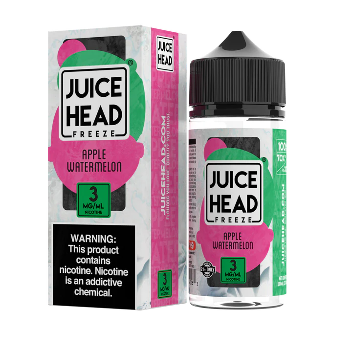 JUICE HEAD FREEZE - APPLE WATERMELON - 100ML (0MG-3MG-6MG)