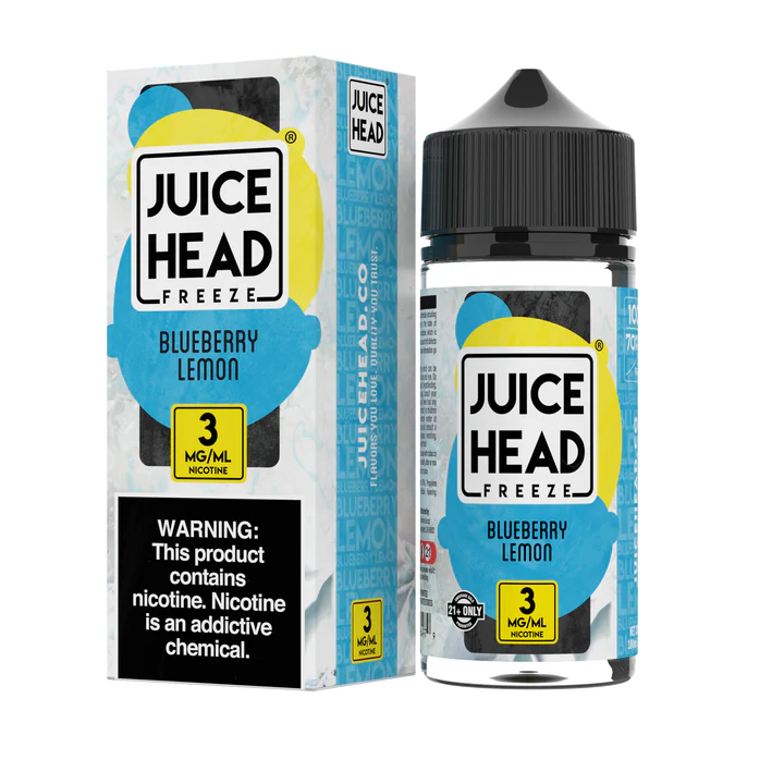 JUICE HEAD FREEZE - BLUEBERRY LEMON - 100ML (0MG-3MG-6MG)