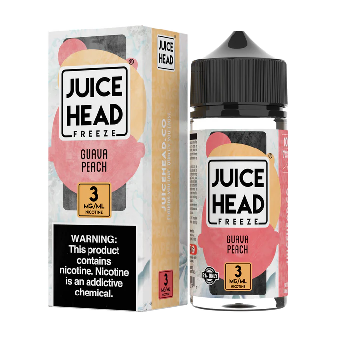 JUICE HEAD FREEZE - GUAVA PEACH - 100ML (0MG-3MG-6MG)