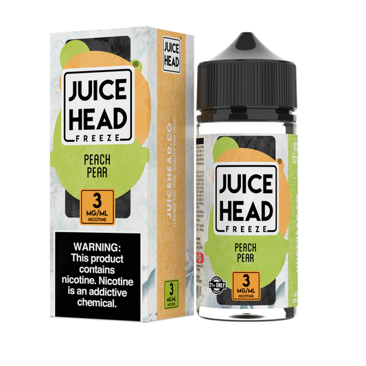 JUICE HEAD FREEZE - PEACH PEAR - 100ML (0MG-3MG-6MG)