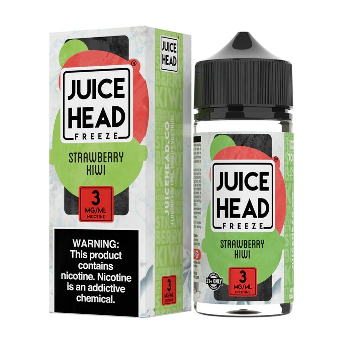 JUICE HEAD FREEZE - STRAWBERRY KIWI - 100ML (0MG-3MG-6MG)