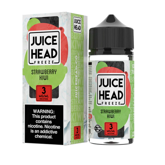 JUICE HEAD FREEZE - STRAWBERRY KIWI - 100ML (0MG-3MG-6MG)