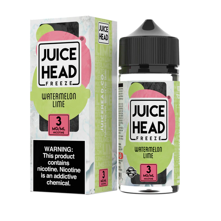 JUICE HEAD FREEZE - WATERMELON LIME - 100ML (0MG-3MG-6MG)