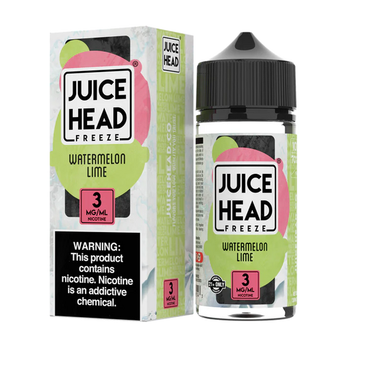 JUICE HEAD FREEZE - WATERMELON LIME - 100ML (0MG-3MG-6MG)