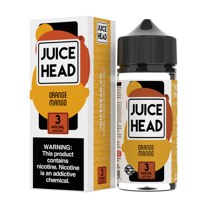 JUICE HEAD ZTN FREEBASE - ORANGE MANGO - 100ML (0MG-3MG-6MG)