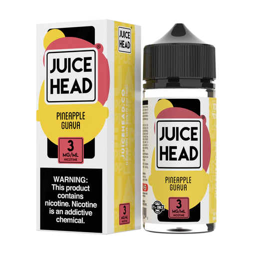 JUICE HEAD ZTN FREEBASE - PINEAPPLE GUAVA - 100ML (0MG-3MG-6MG)