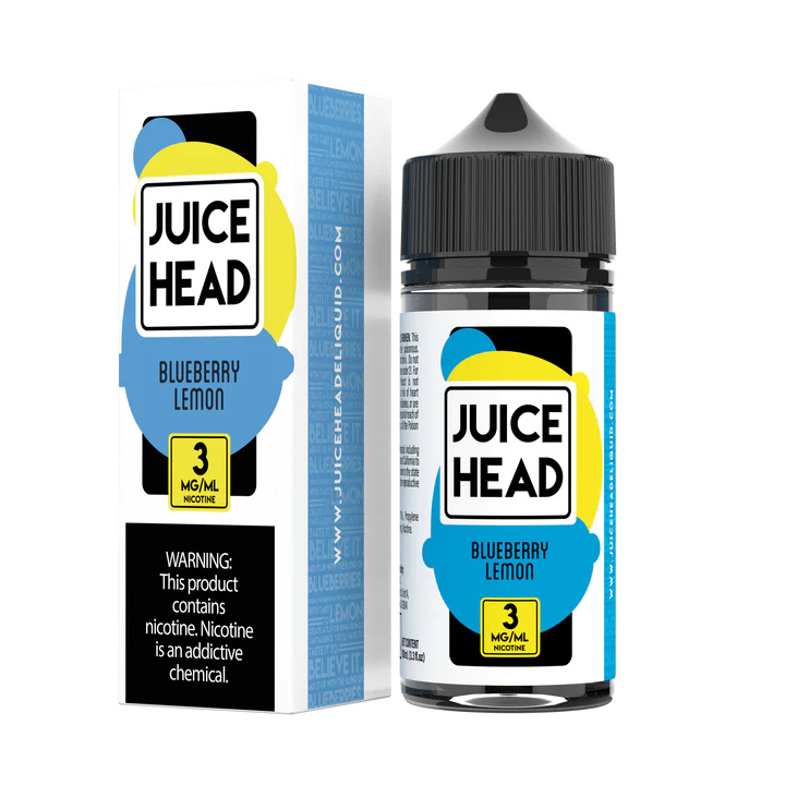 JUICE HEAD FREEBASE - BLUEBERRY LEMON - 100ML (0MG-3MG-6MG)