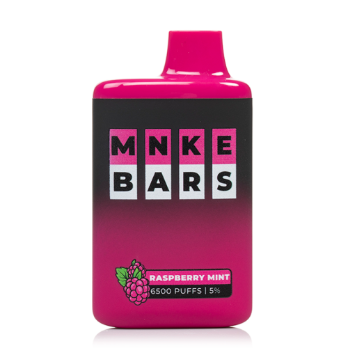 MNKE BARS DISPOSABLE – RASPBERRY MINT – 6500 PUFFS (20MG-50MG) - Buy Online Vape On Best Prices From Pakistan Vape Shop | De Vapors Area