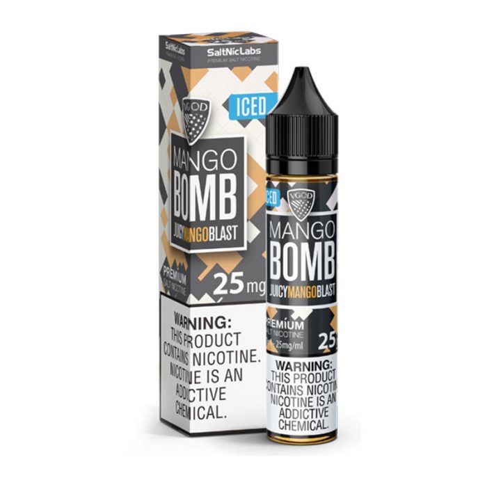 VGOD NIC SALT - ICED MANGO BOMB – 30ML (25MG-50MG) - Buy Online Vape On Best Prices From Pakistan Vape Shop | De Vapors Area