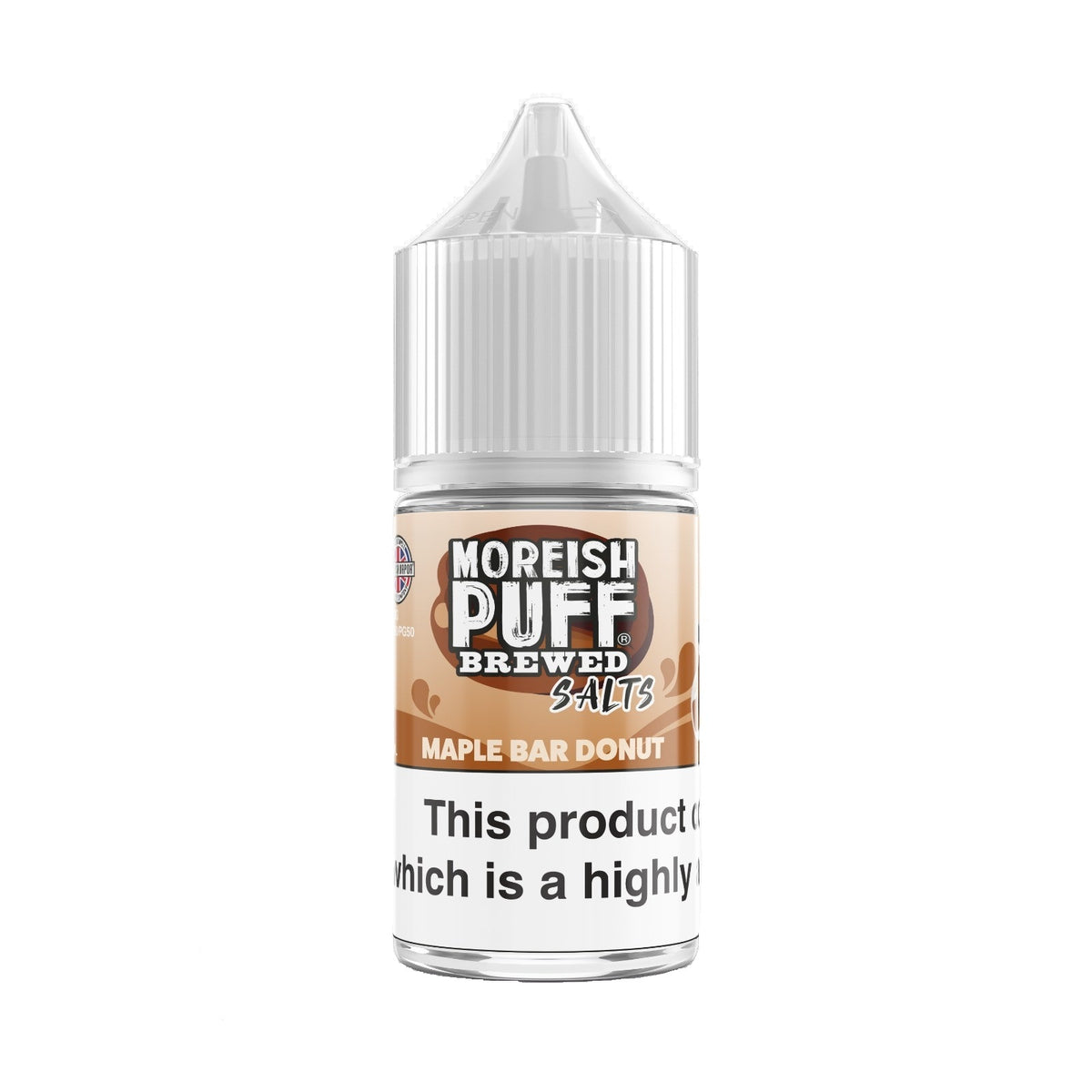 MOREISH PUFF BREWED NIC SALT – MAPLE BAR DONUT – 30ML (25MG-50MG)