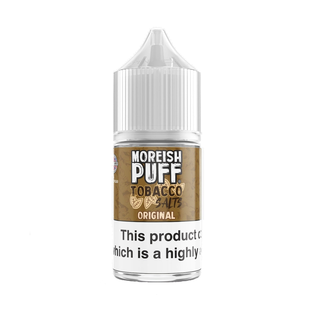 MOREISH PUFF NIC SALT – ORIGINAL TOBACCO – 30ML (25MG-50MG)