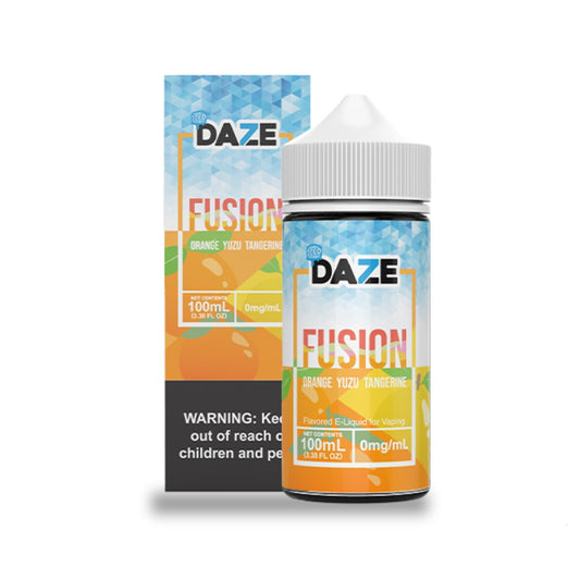 ORANGE YUZU TANGERINE ICED – 7 DAZE FUSION SERIES – 100ML (3MG-6MG)