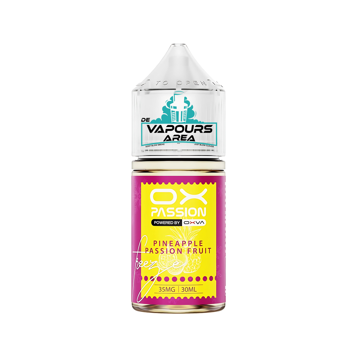 OX PASSION NIC SALT – PINEAPPLE PASSION FRUIT FREEZE – 30ML (35MG-55MG)