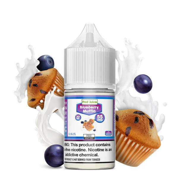 POD JUICE NIC SALT - BLUEBERRY MUFFIN – 30ML (35MG-55MG)