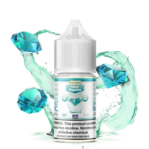 POD JUICE NIC SALT - CLEAR SAPPHIRE – 30ML (35MG-55MG)